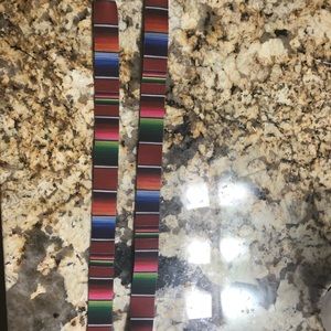 Set of 2 colorful sunglass straps never used